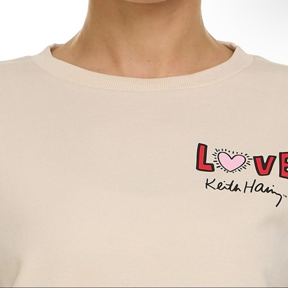 NWT Keith Haring Iconic Graffiti print lounge/pj set size M. Icon art artist - Picture 4 of 7